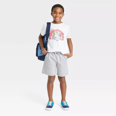 Cat & Jack Boy's Gray Pull-On At the Knee Knit Shorts |Cat & Jack In Lebanon