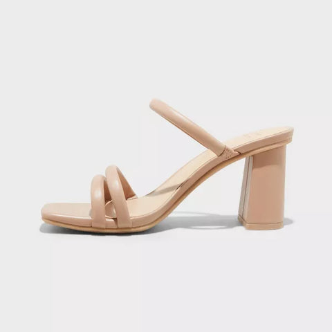 A New Day Women's Beige Stacy Mule Heel | A New Day In Lebanon