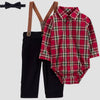 Carter's Baby Boys' Holiday Plaid Bodysuit and Pant Suspender Set | Carter's in Lebanon