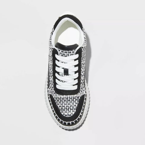 Universal Thread Women's White & Black Persephone Sneakers | Universal Thread In Lebanon
