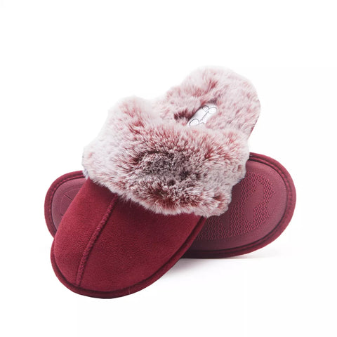Jessica Simpson Women's Burgundy Micro-Suede Scuff Slipper |Jessica Simpson In Lebanon