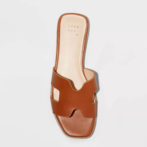 A New Day Women's Brown Nina Slide Slippers | A New Day In Lebanon