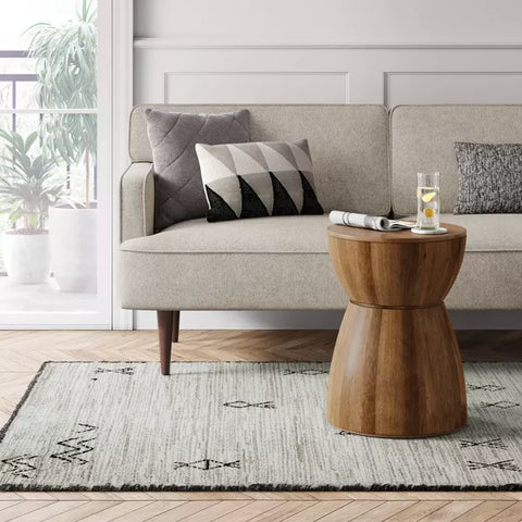 Threshold Gray & Off White Sahara Geometric Area Rug | Threshold In Lebanon