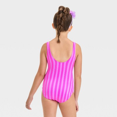 Cat & Jack Girl's Pink & Purple Striped One Piece Swimsuit | Cat & Jack In Lebanon