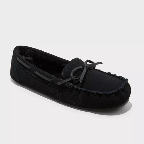 Auden Women's Black Bria Moccasin Slippers | Auden In Lebanon