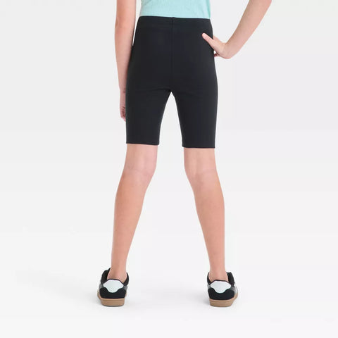 Cat & Jack Girl's Black High Rise Elastic Waistband Short |Cat & Jack In Lebanon