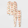 Cat & Jack Girls' Cream 2-Piece Waffle Print Long-Sleeve Pajama Set | Cat & Jack in Lebanon