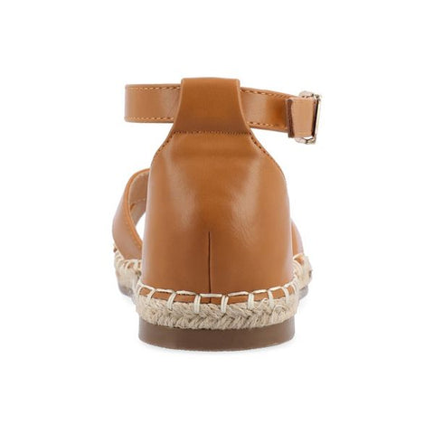 Journee Collection Women's Beige Lyddia Espadrille  Flat Sandals | Journee Collection in Lebanon