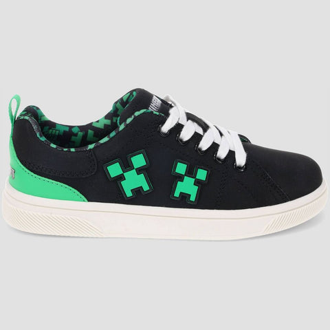 Minecraft Boy's Black Court Sneakers|Minecraft In Lebanon