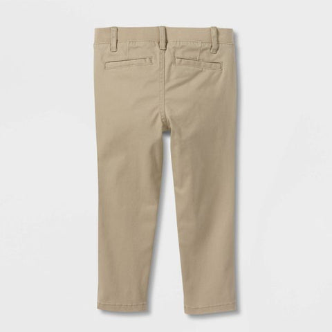 Cat & Jack Baby Boy's Khaki Uniform Straight Pants With Rib Waistband | Cat & Jack In Lebanon
