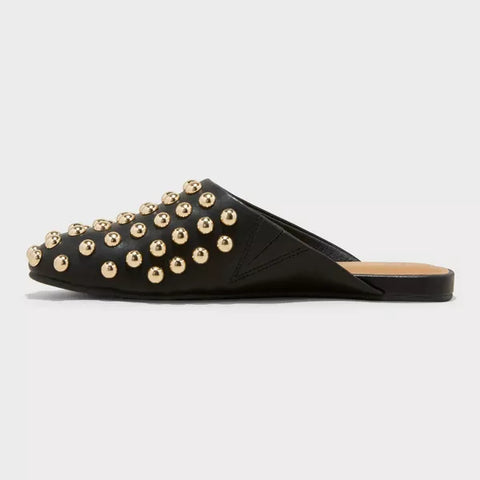 A New Day Women's Black Channing Slip On Mule Flats | A New Day In Lebanon