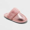 Cat & Jack Women's Dusty Rose Lane Metallic Scuff Slippers| Cat & Jack In Lebanon