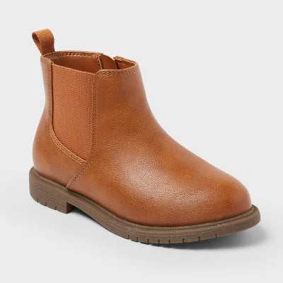 Cat & Jack Girl's Brown Tanner Chelsea Ankle Boots|Cat & Jack In Lebanon
