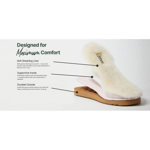 dluxe by dearfoams Men's Shearling Side Stitch Moc Slippers | dluxe by dearfoams In Lebanon