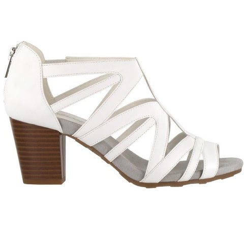 Easy Street Women's White Amaze Heeled Sandals |  Easy Street in Lebanon