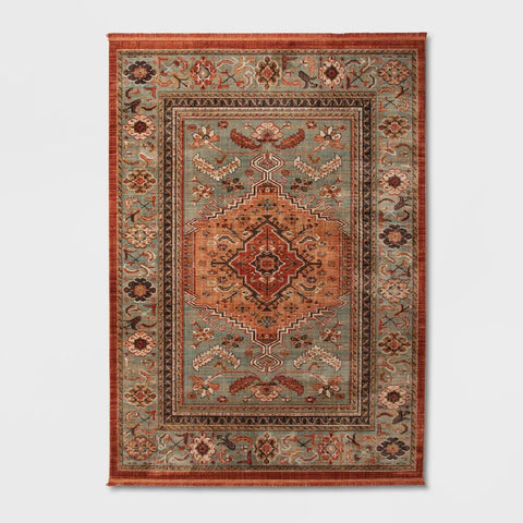 Threshold Rust Multi Floral Woven Rug| Threshold In Lebanon