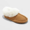 Cat & Jack Kid's Mollie Faux Fur Cuff Scuff Slippers |Cat & Jack In Lebanon