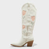 Universal Thread Women's Off White Dixie Bone Floral Western Cowboy Boots | Universal Thread In Lebanon