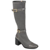 Journee Collection Women's Gray Wide Calf Gaibree Boots