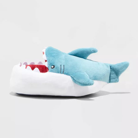 Cat & Jack Boy's Blue Bruce Shark Loafer Slippers |Cat & Jack In Lebanon