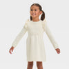 Cat & Jack Baby Girl's Off White Solid Ribbed Sweater Dress | Cat & Jack In Lebanon