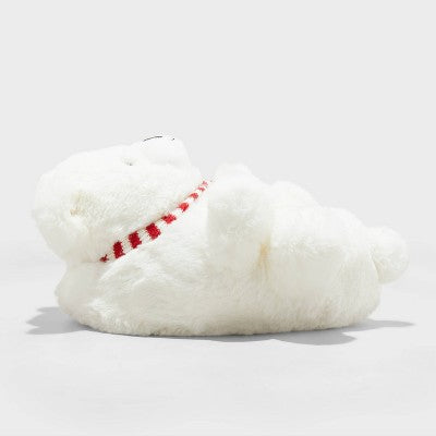 Wondershop Girl's White Holiday Polar Bear Character Panduf |Wondershop In Lebanon