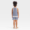 Cat & Jack Baby Girl's Blue & White Americana Striped Sweater Shorts Set | Cat & Jack In Lebanon