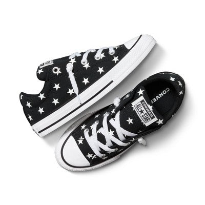 Converse Girl's Black Stars Printed Ox Low Top Sneakers | Converse In Lebanon