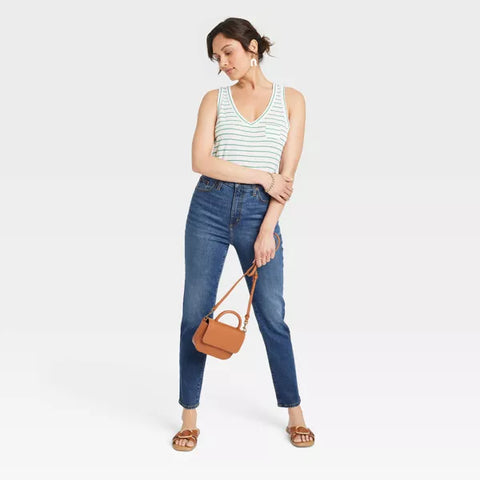 Universal Thread Women's Dark Blue High-Rise 90's Slim Jeans |Universal Thread In Lebanon