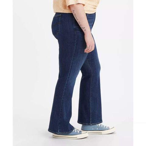 Levi's Women's Dark Blue Plus Size 726 High-Rise Flare Jeans | Levi's In Lebanon