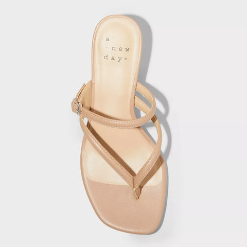 A New Day Women's Tan Sayler Thong Heels | A New Day In Lebanon