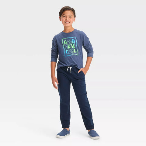 Cat & Jack Boy's Navy Stretch Woven Jogger Pull-On Pants | Cat & Jack In Lebanon