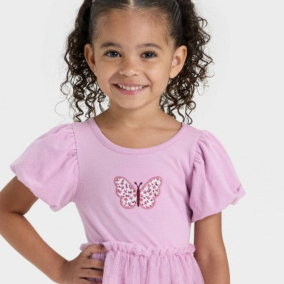 Cat & Jack Baby Girl's Purple Short Sleeve Tulle Dress|Cat & Jack In Lebanon