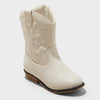 Cat & Jack Girl's Off White Memphis Western Boots | Cat & Jack In Lebaon
