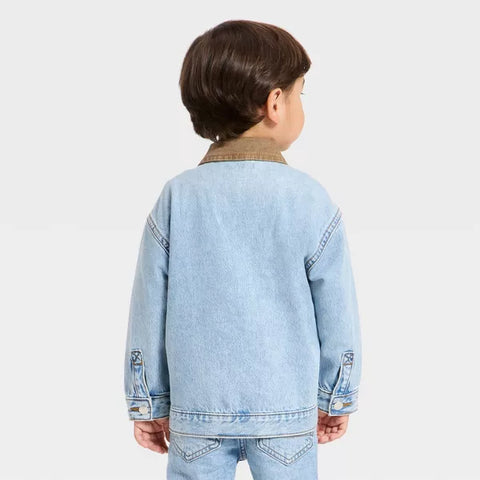 Cat & Jack Boy's Blue Classic Denim Workwear Jacket | Cat & Jack In Lebanon