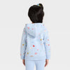 Cat & Jack Girl's Light Blue Printed Zip-Up Fleece Hooded Jacket | Cat & Jack In Lebanon