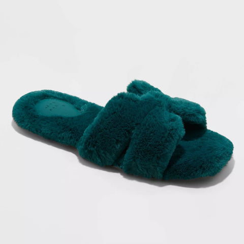 A New Day Women's Green Sage Slide Slippers |A New Day In Lebanon