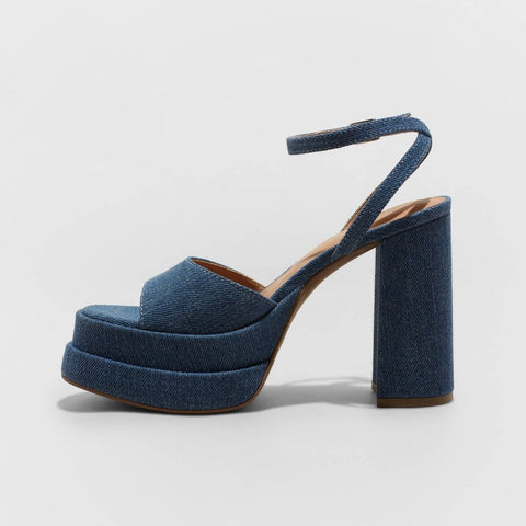 Wild Fable Women's Alessia Platform Heels with Memory Foam Insole|Wild Fable In Lebanon
