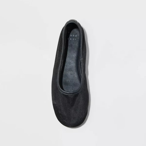 A New Day Women's Black Mel Sheer Mesh Ballet Flats | A New Day In Lebanon