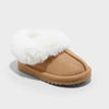 Cat & Jack Girl's Brown Piper Faux Fur Cuff Clog Slippers | Cat & Jack In Lebanon
