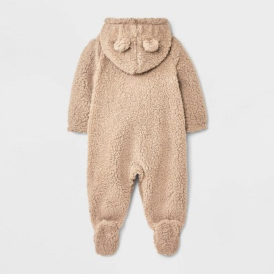 Disney Baby Boy's Beige Cozy Hooded Pram Overall | Disney In Lebanon