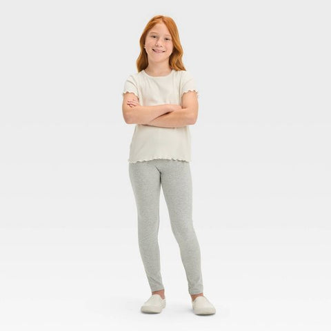 Cat & Jack Girl's Light Grey Basic Leggings | Cat & Jack In Lebanon