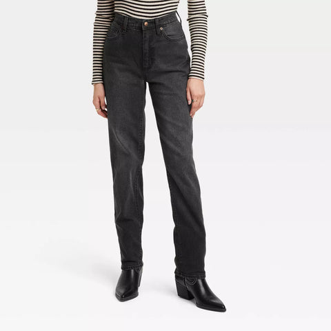 Universal Thread Women's Black High-Rise 90's Straight Jeans |Universal Thread In Lebanon