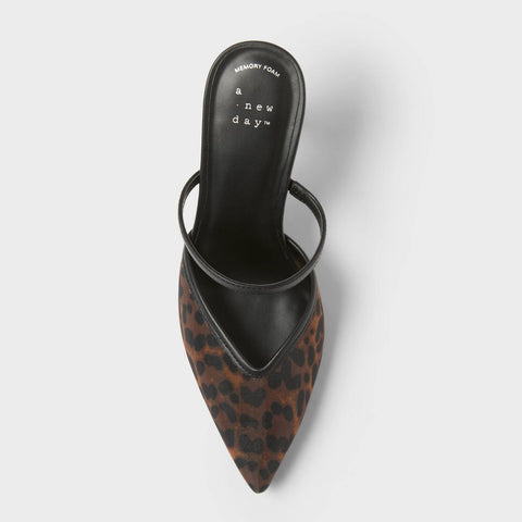 A New Day Women's Black & Brown Animal Printed Sonia Heels|A New Day In Lebanon