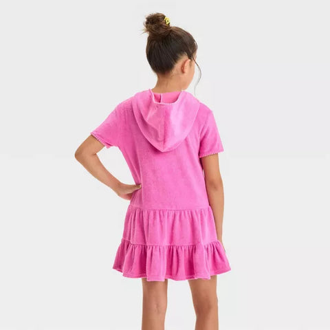 Cat & Jack Girl's Pink Short Sleeve Cover Up Dress | Cat & Jack In Lebanon