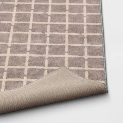 Room Essentials Gray Washable Checkered Area Rug | Room Essentials In Lebanon