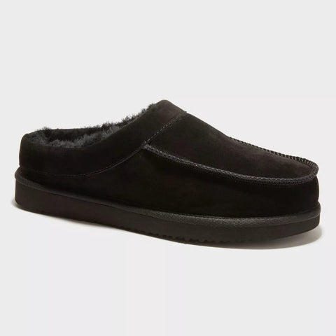 Dluxe By Dearfoams Men's Black Lith Slippers |Dluxe By Dearfoams In Lebanon