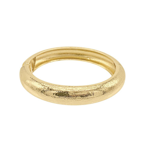 Adornia Women's 14k Gold Plated Texturized Bangle | Adornia In Lebanon