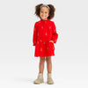 Cat & Jack Girl's Red Long Sleeve Floral Embroidered Printed Dress | Cat & Jack In Lebanon