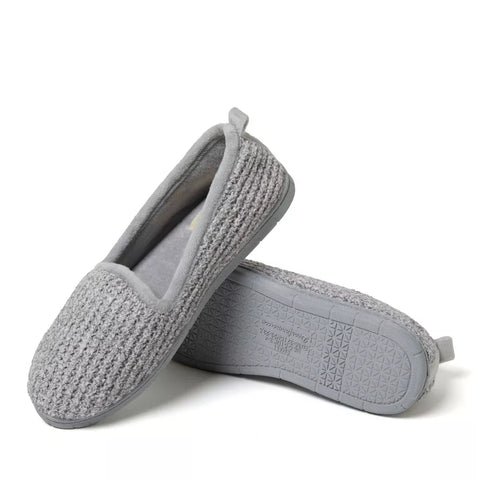 Dearfoams Women's Grey Rachel Marled Chenille Closed Back House Slippers | Dearfoams In Lebanon